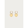 Love Oorringen met Groot Hartvormige Bedel Goud