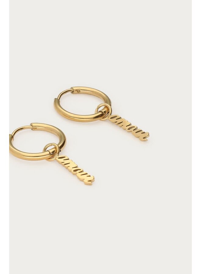 Love Oorringen Amour Goud