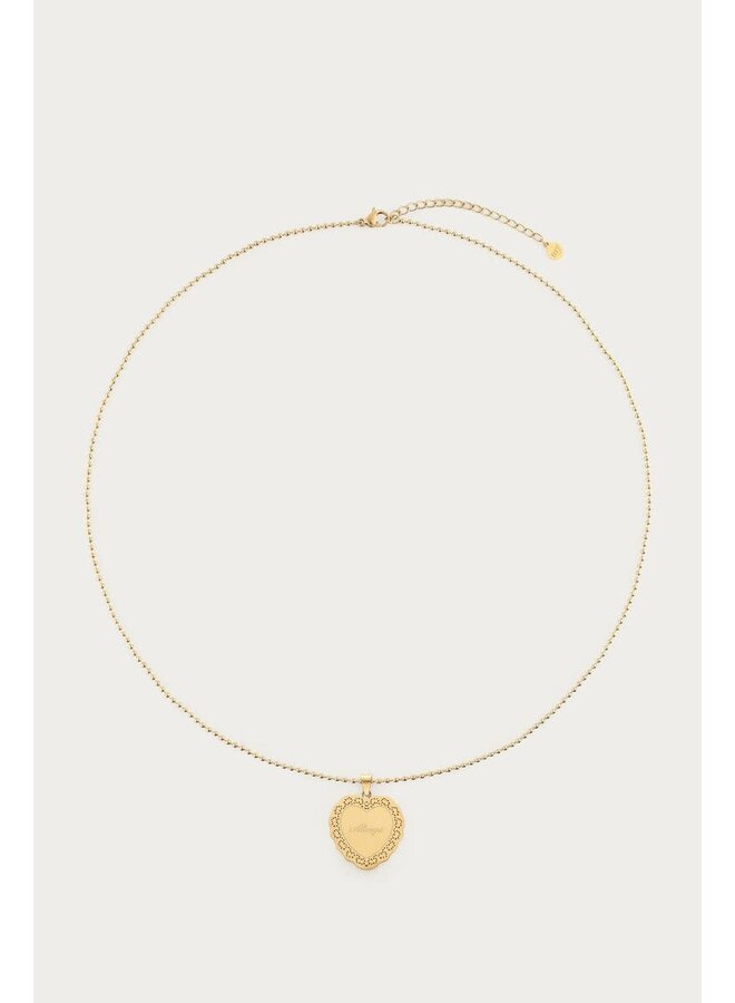Love Ketting met Hartje 'Always' Goud