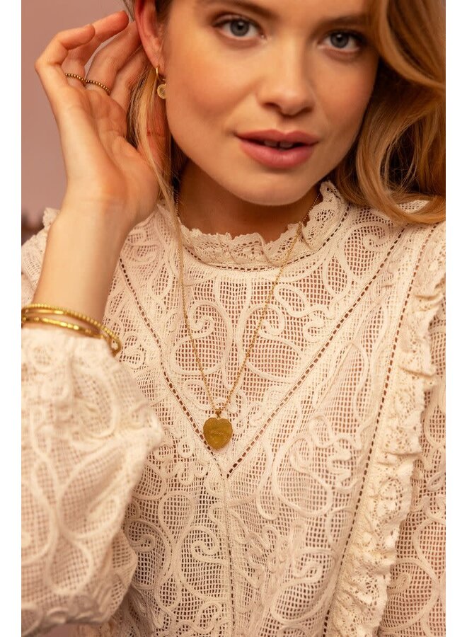 Love Ketting met Hartje 'Always' Goud