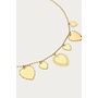 Love Ketting met Zeven Hartjes Goud
