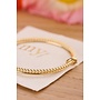 Love Dubbele Bangle met Hartje Goud