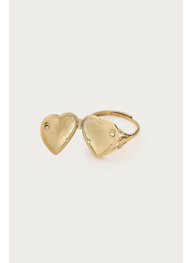 Love Ring Hart Medaillon Goud