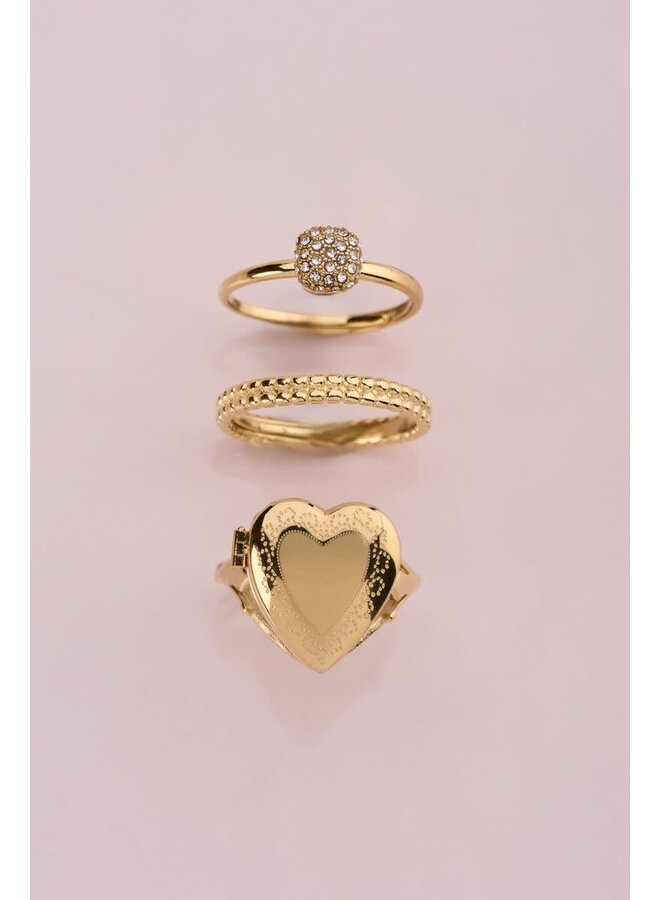 Love Ring met Dots Goud