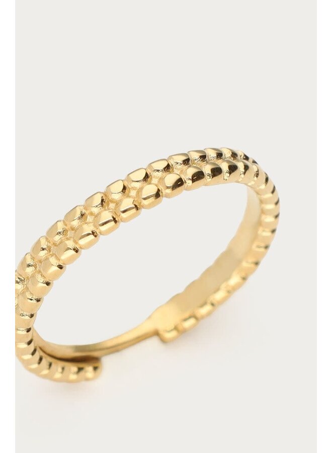 Love Ring met Dots Goud
