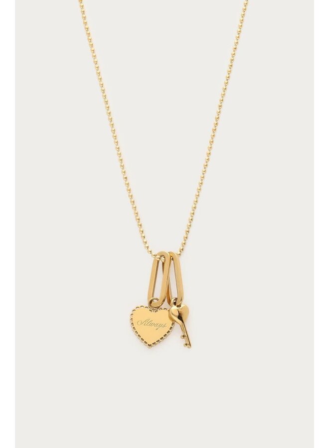 Love Bedel Hartje 'Always' Goud