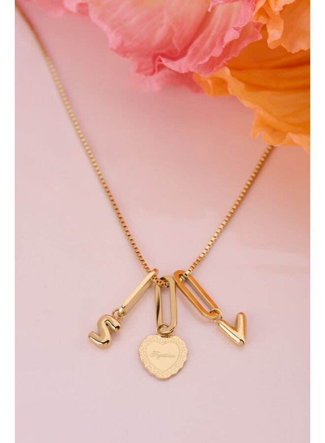 Love Bedel Hartje 'Together' Goud