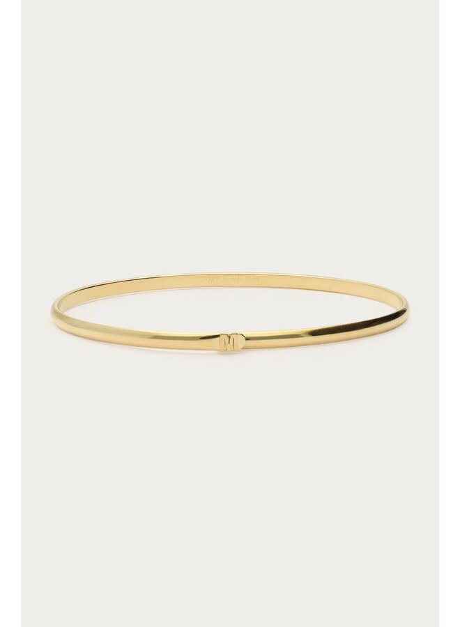 Love Initial Bangle Goud