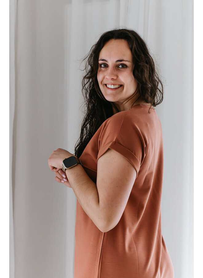 Aurélie T-Shirt Dress Blush