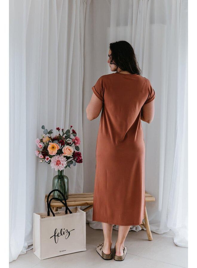 Aurélie T-Shirt Dress Blush