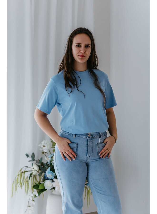 Camille Basic T-Shirt Blue