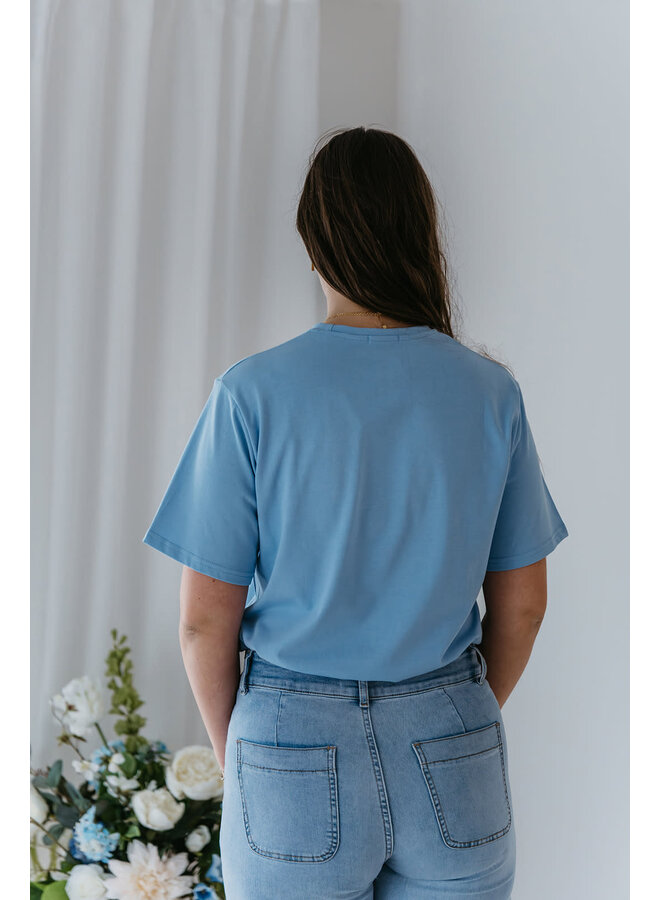 Camille Basic T-Shirt Blue