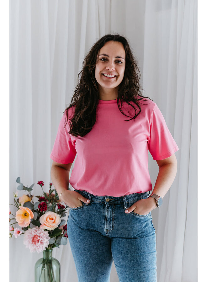 Camille Basic T-Shirt Fuchsia