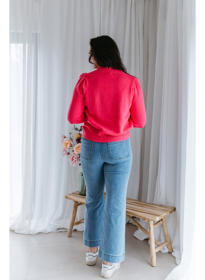 Elenette Petite Flared Jeans Light Blue