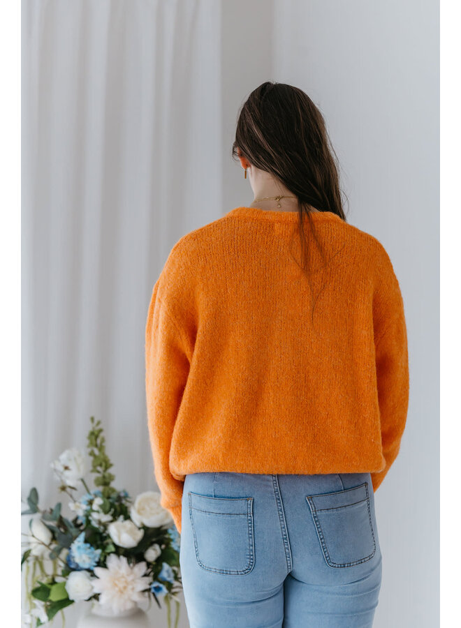 Maeve Cardigan Orange