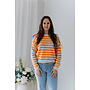 Yara Striped Knit Orange