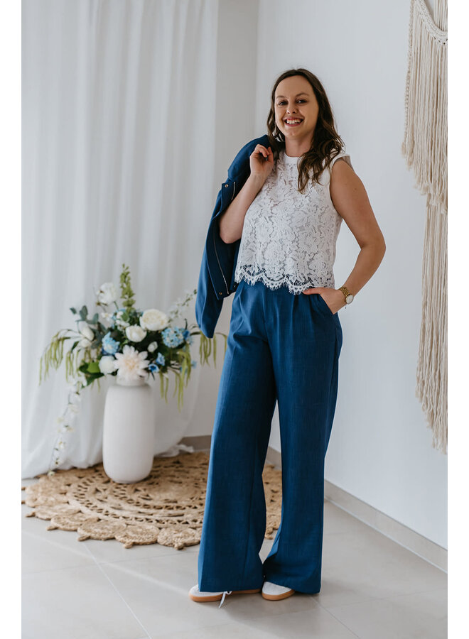 Aurora Trousers Denim Blue