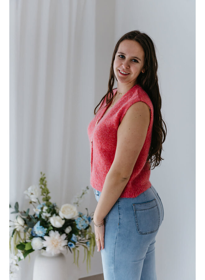 Mae Cardigan Fuchsia