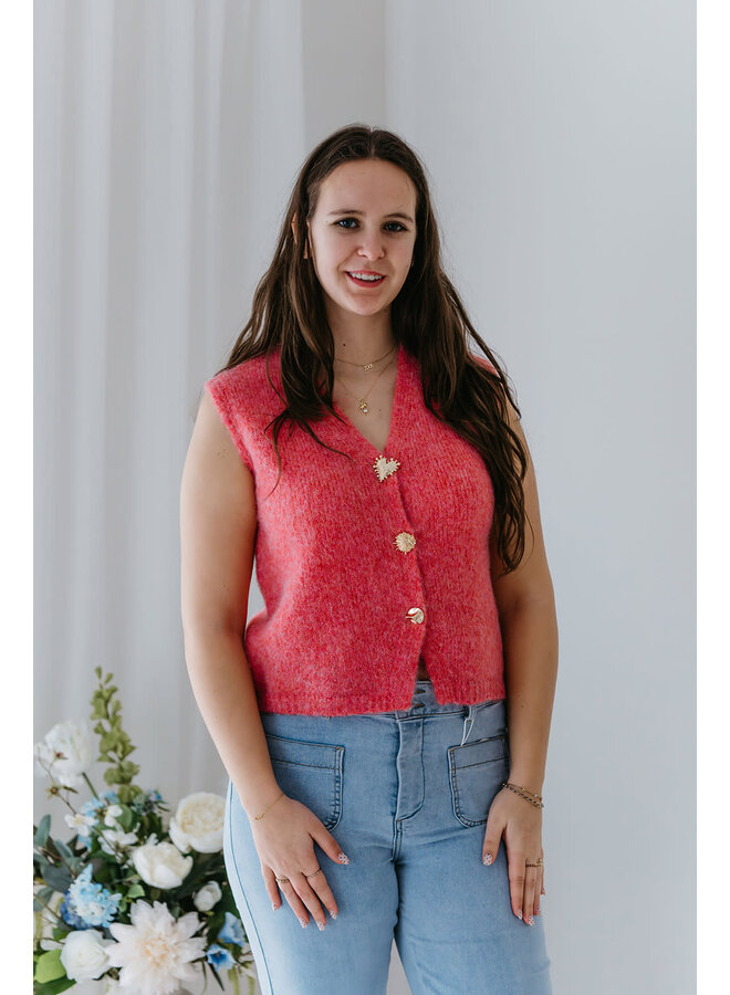 Mae Cardigan Fuchsia