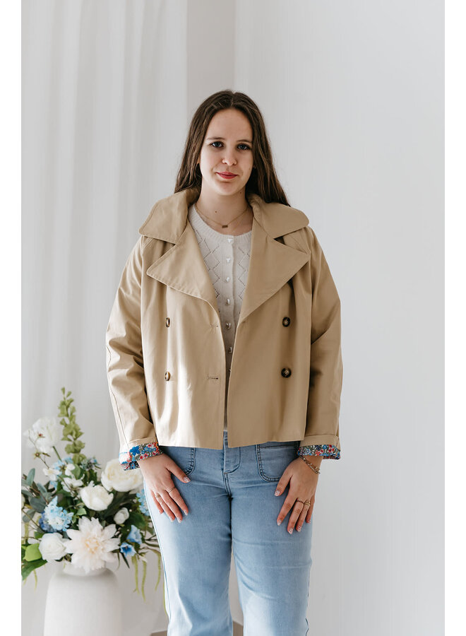 Mara Cardigan Hearts Beige