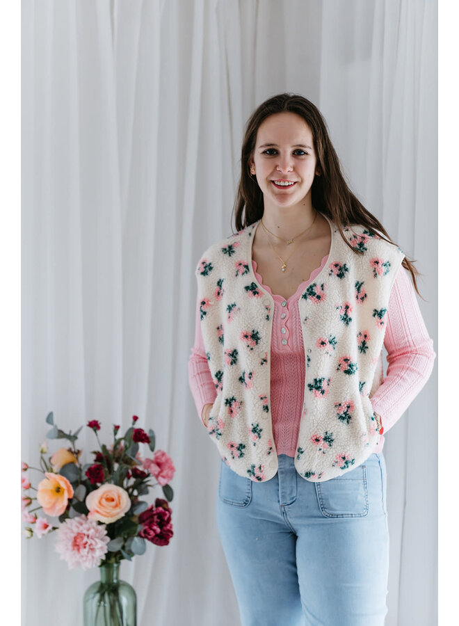 Chloé Flower Vest Pink