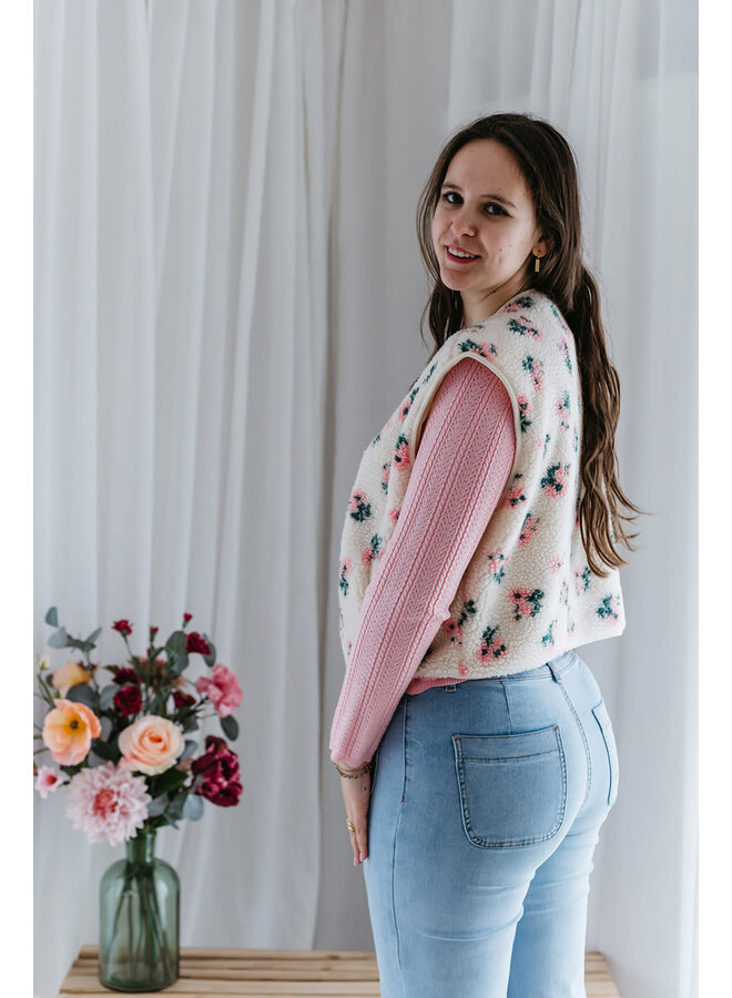 Chloé Flower Vest Pink