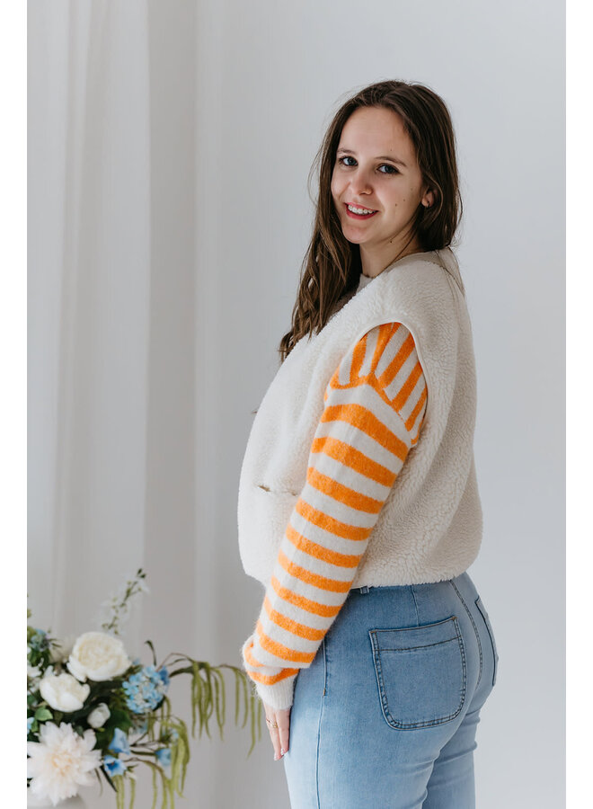 Jill Teddy Vest Beige