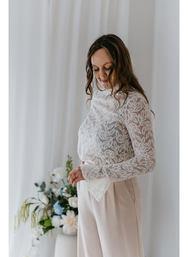 Maeve Lace Top White