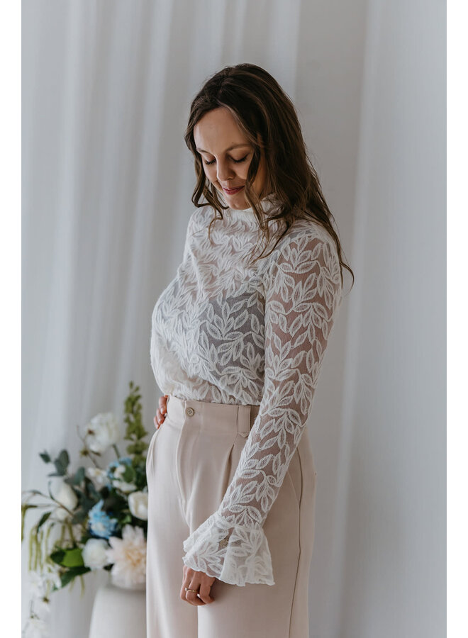 Maeve Lace Top White