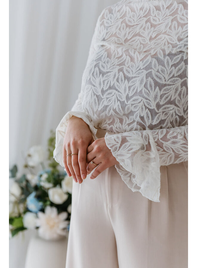 Maeve Lace Top White