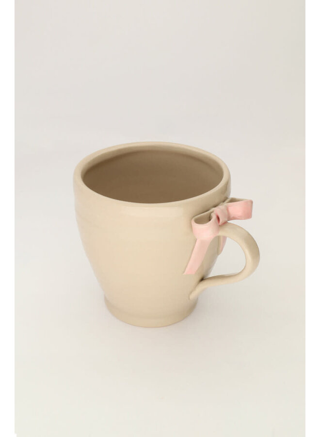 Beige Kop met Strik