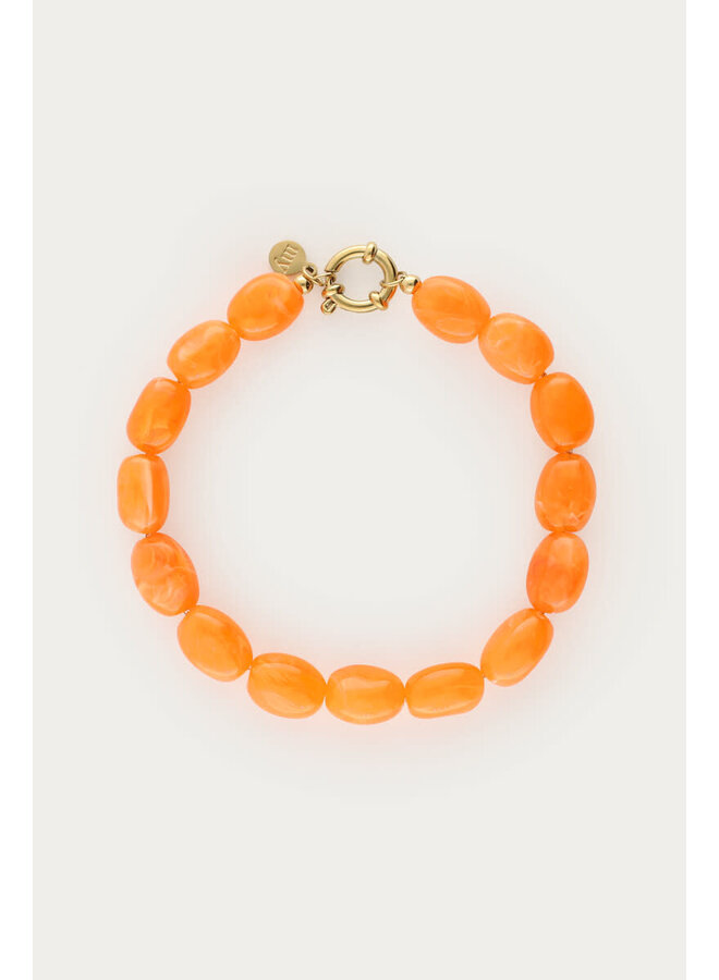 Oranje Kralenarmband