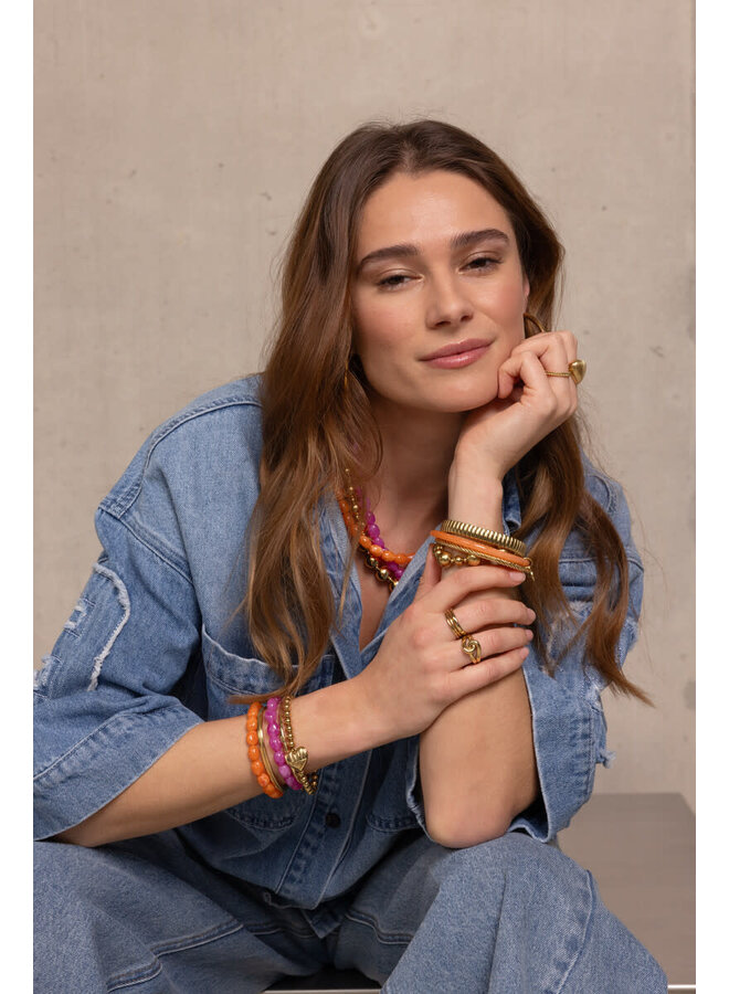 Oranje Kralenarmband