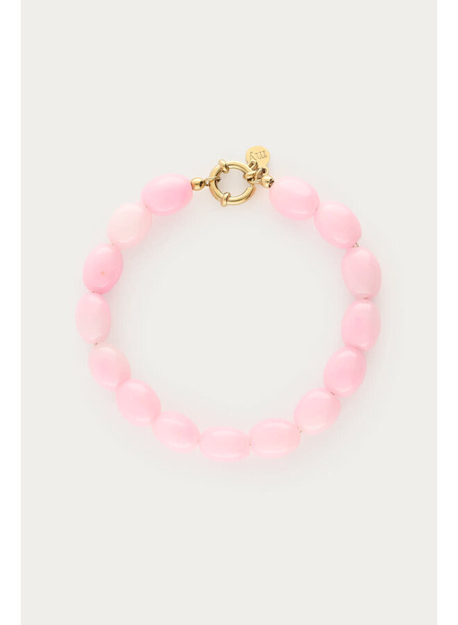 Licht Roze Kralenarmband