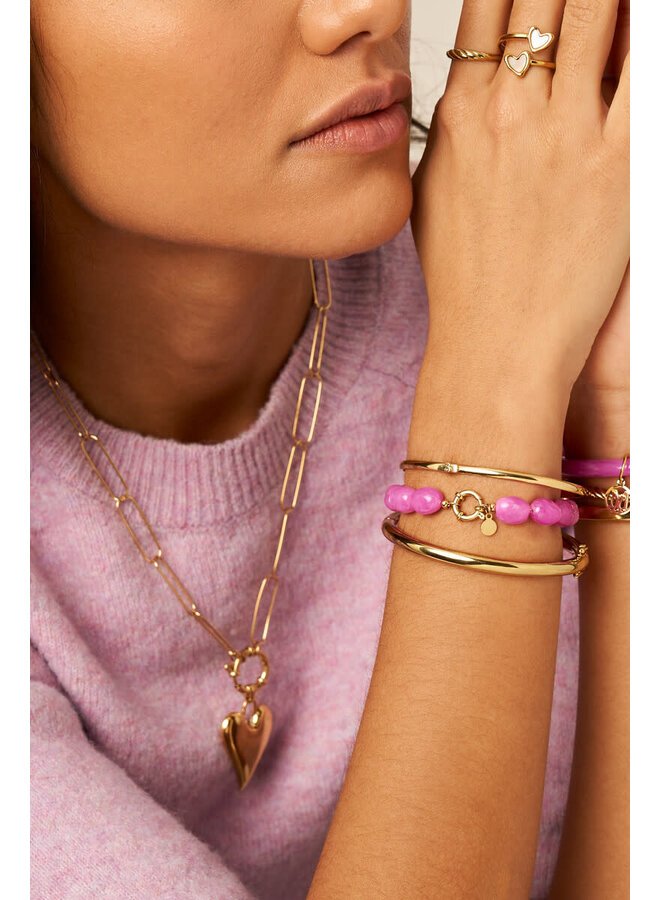 Fuchsia Kralenarmband