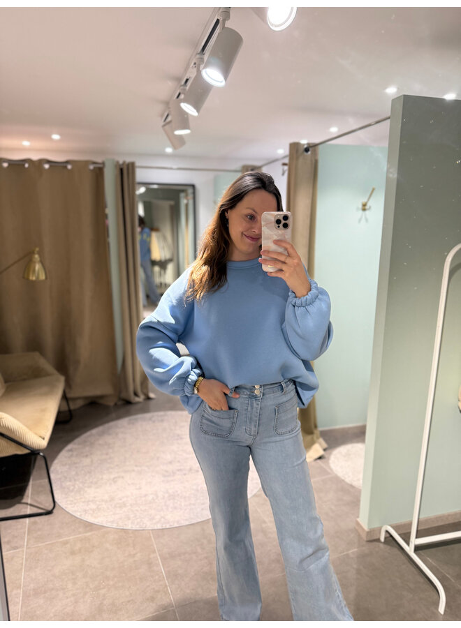 Copine Sweater Blue-Yellow