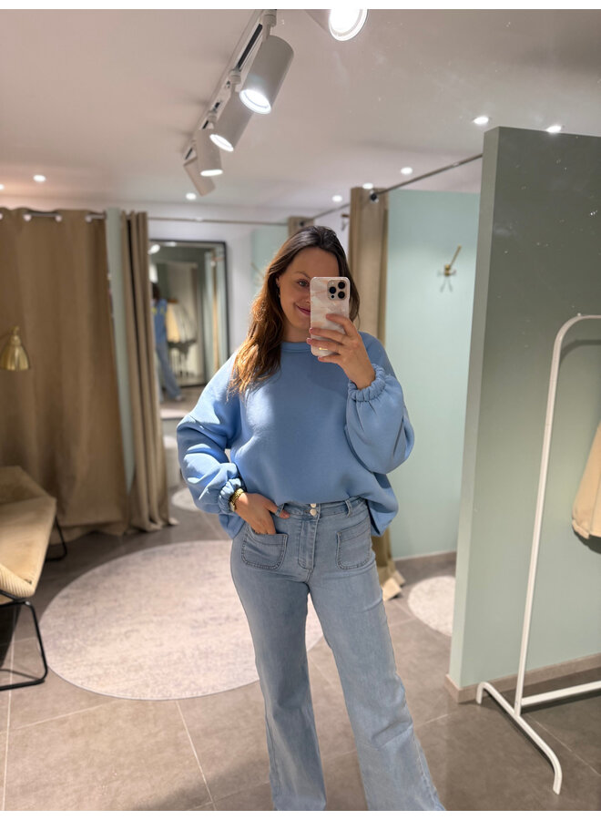 Copine Sweater Blue-Yellow