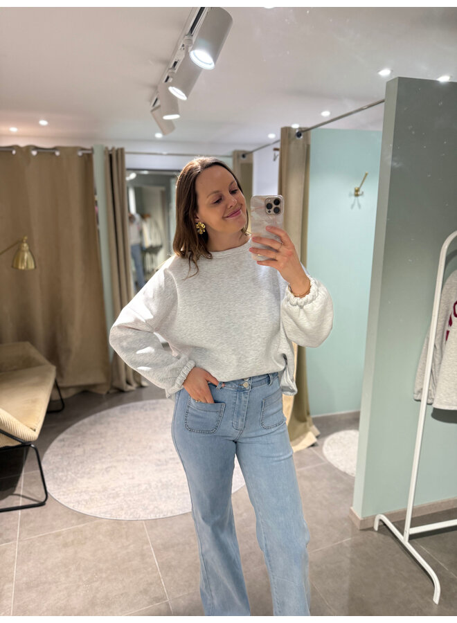 Bestie Sweater Grey-Multicolor