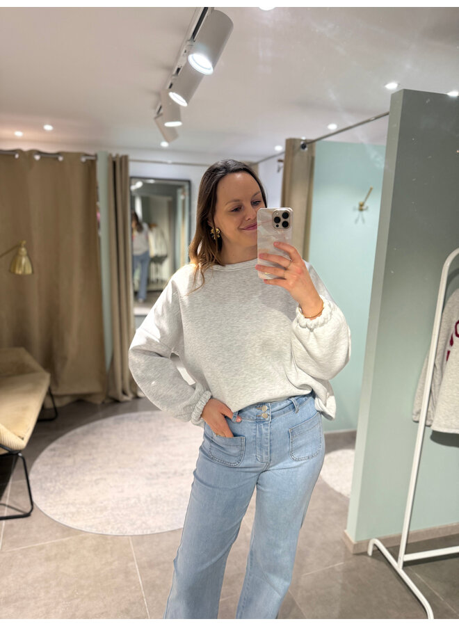 Bestie Sweater Grey-Multicolor