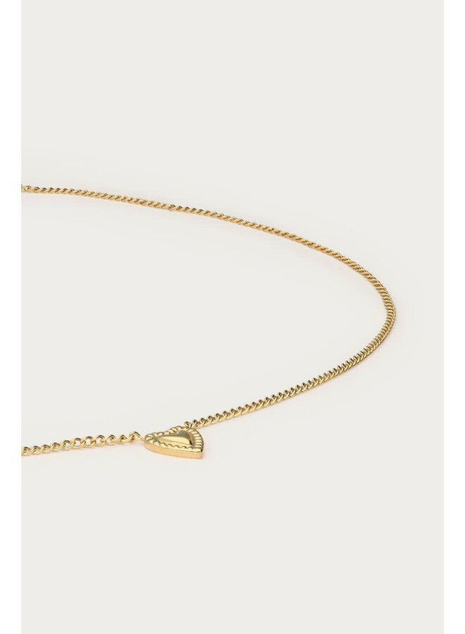 Botanical Ketting met Hartje Goud