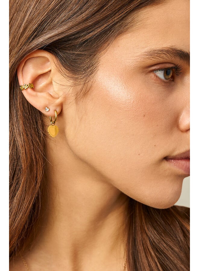 Ear Cuff Bloemen Goud