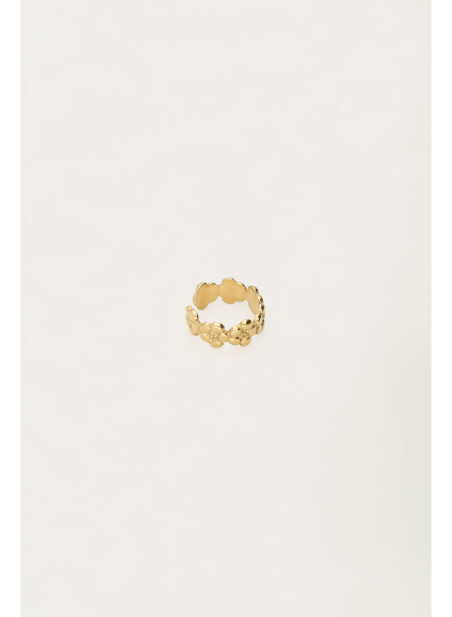Ear Cuff Bloemen Goud