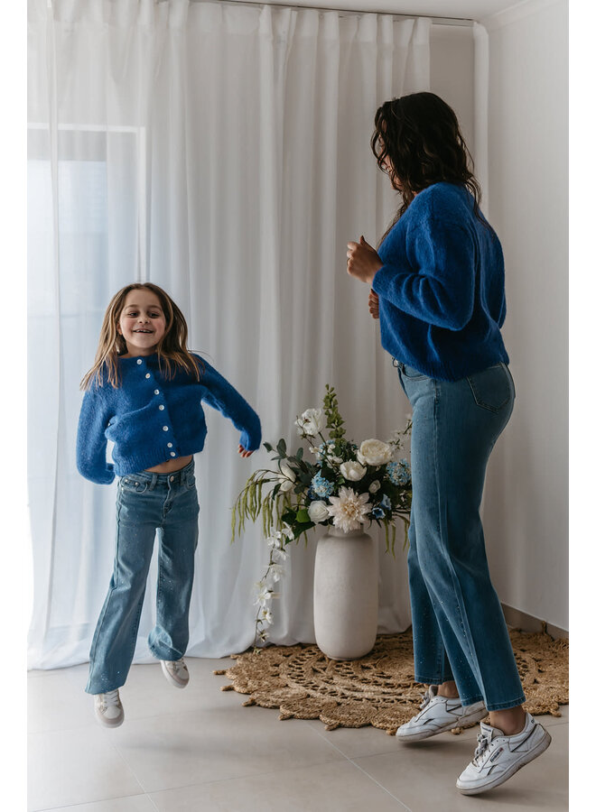 Maeve Cardigan Mini Electric Blue