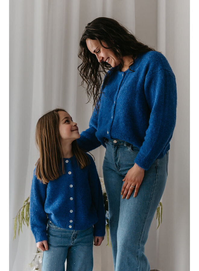 Maeve Cardigan Mini Electric Blue