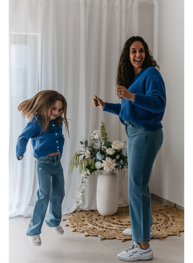 Maeve Cardigan Mini Electric Blue