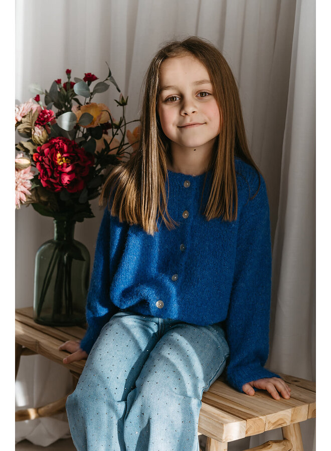 Maeve Cardigan Mini Electric Blue