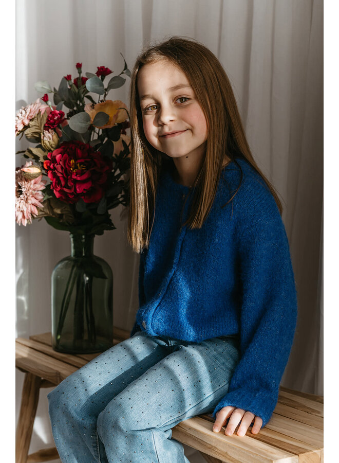 Maeve Cardigan Mini Electric Blue