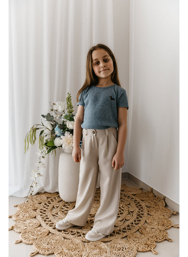 Célia Trousers Mini Beige