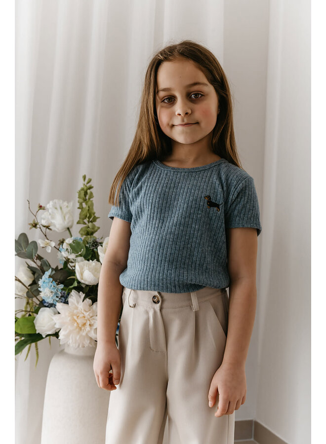 Dog T-Shirt Mini Blue