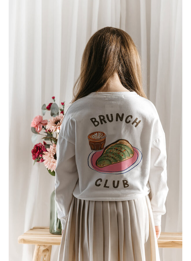 Brunch Club Sweater Mini Beige